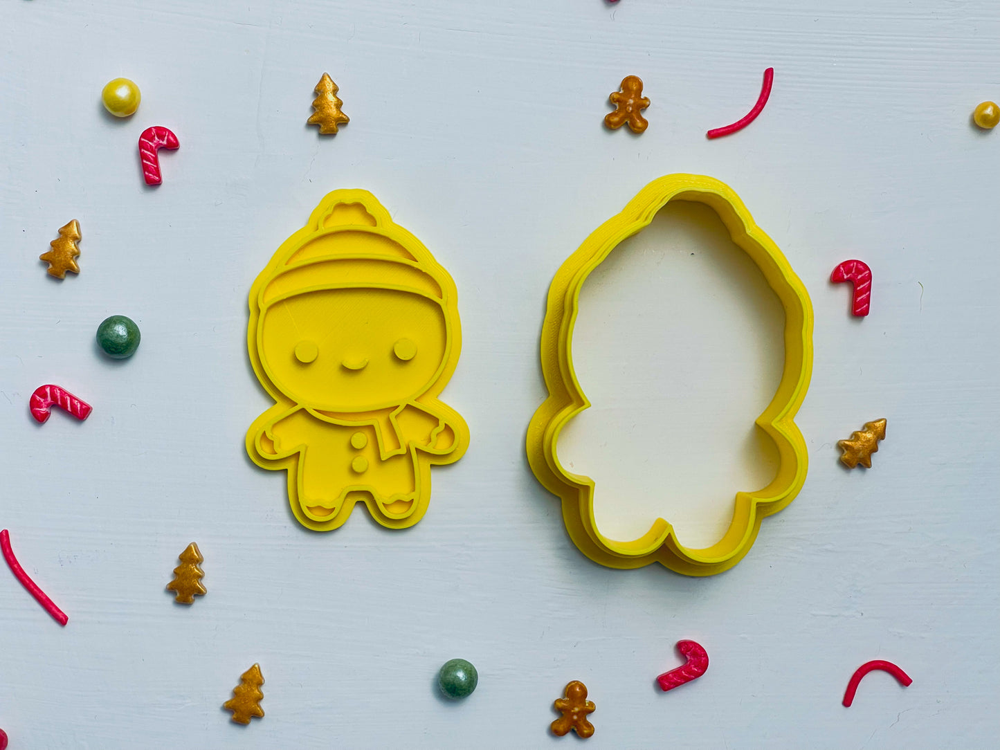 SMALL Gingerbread Boy with Hat -  Christmas Cookie Cutter