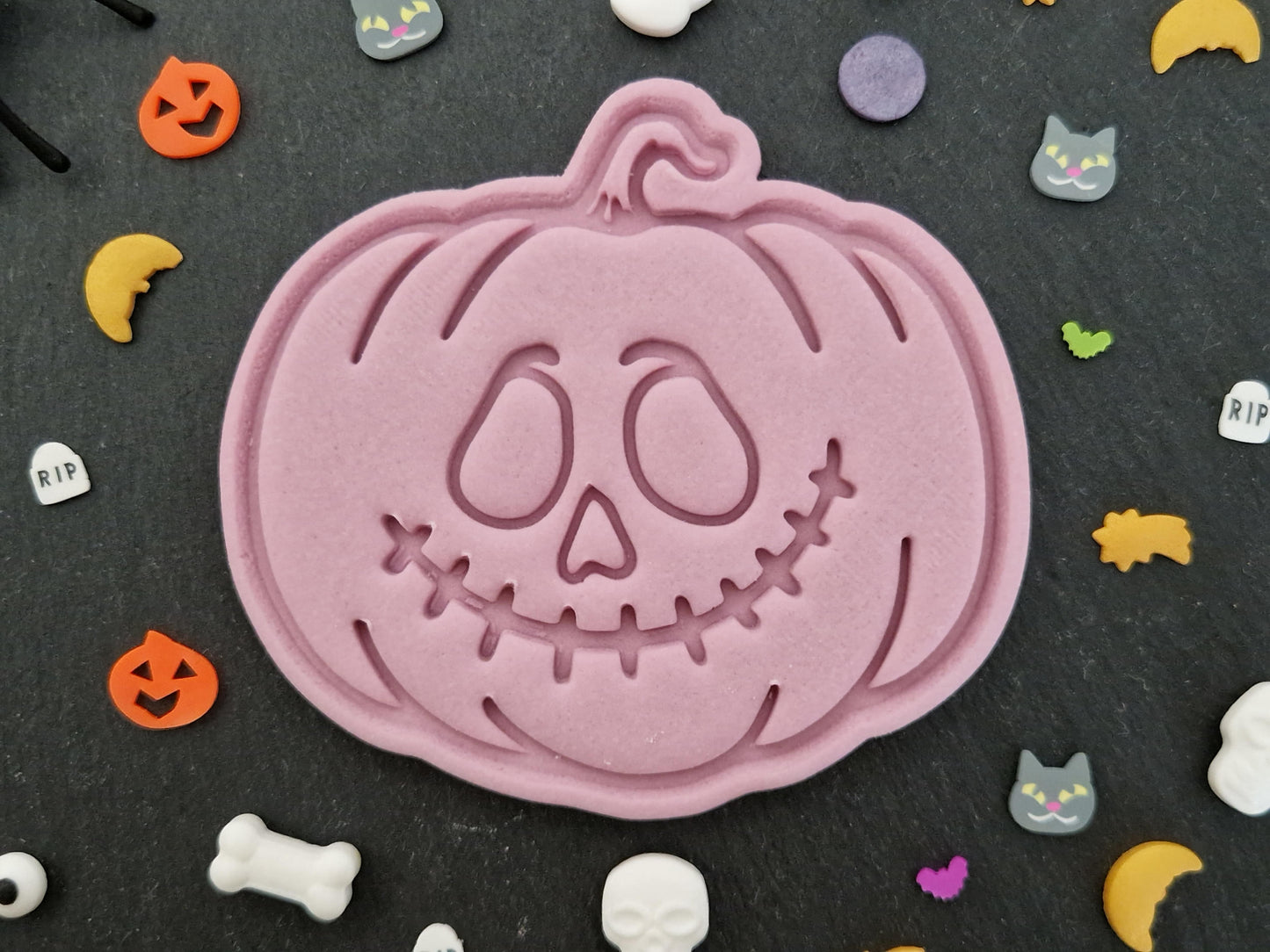 Scary Halloween Pumpkin B Cookie Cutter