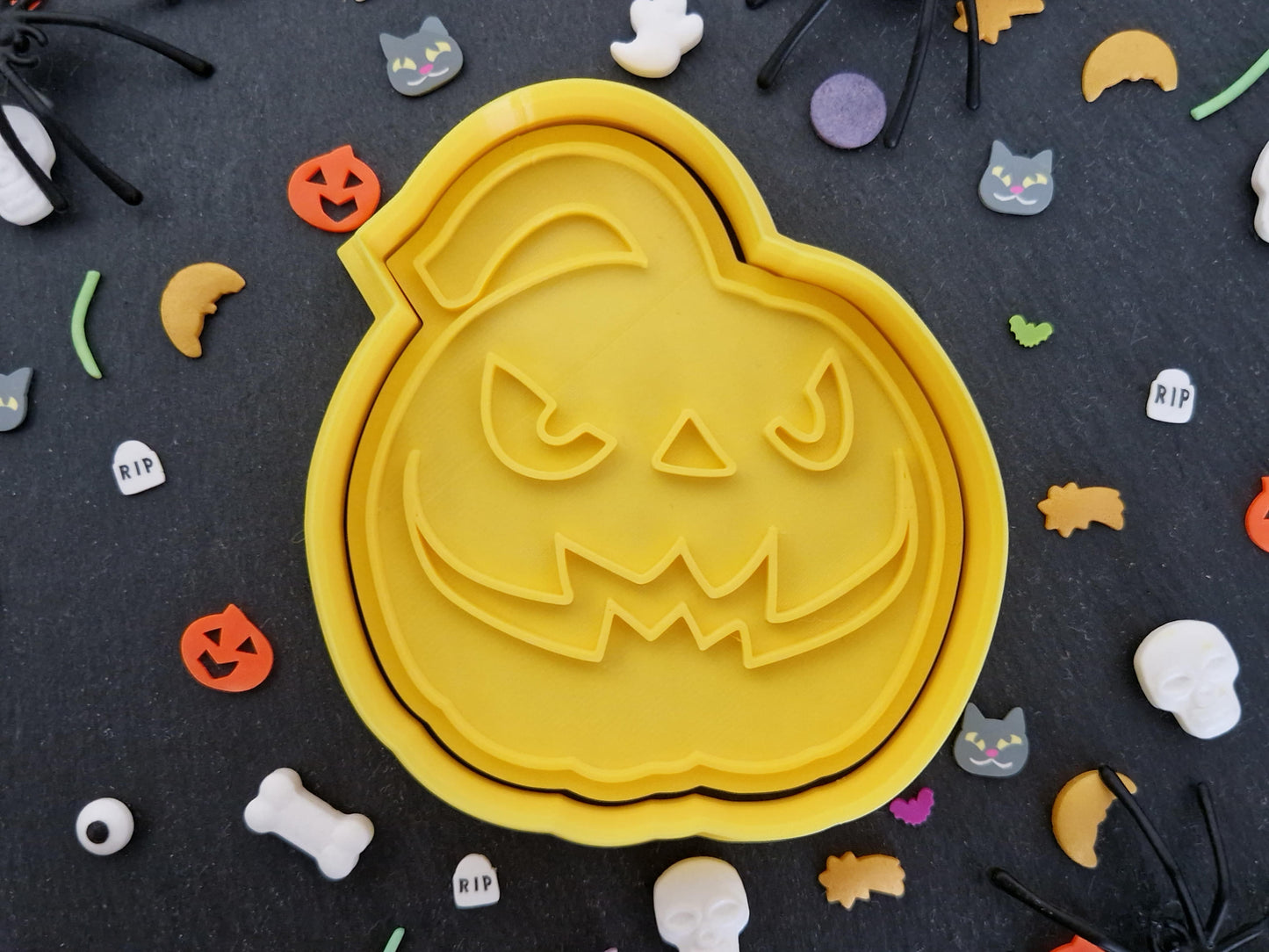 Scary Halloween Pumpkin J Cookie Cutter