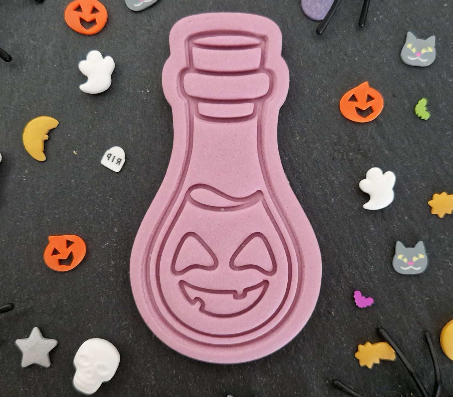 Halloween Pumpkin Potion Bottle Cookie Cutter