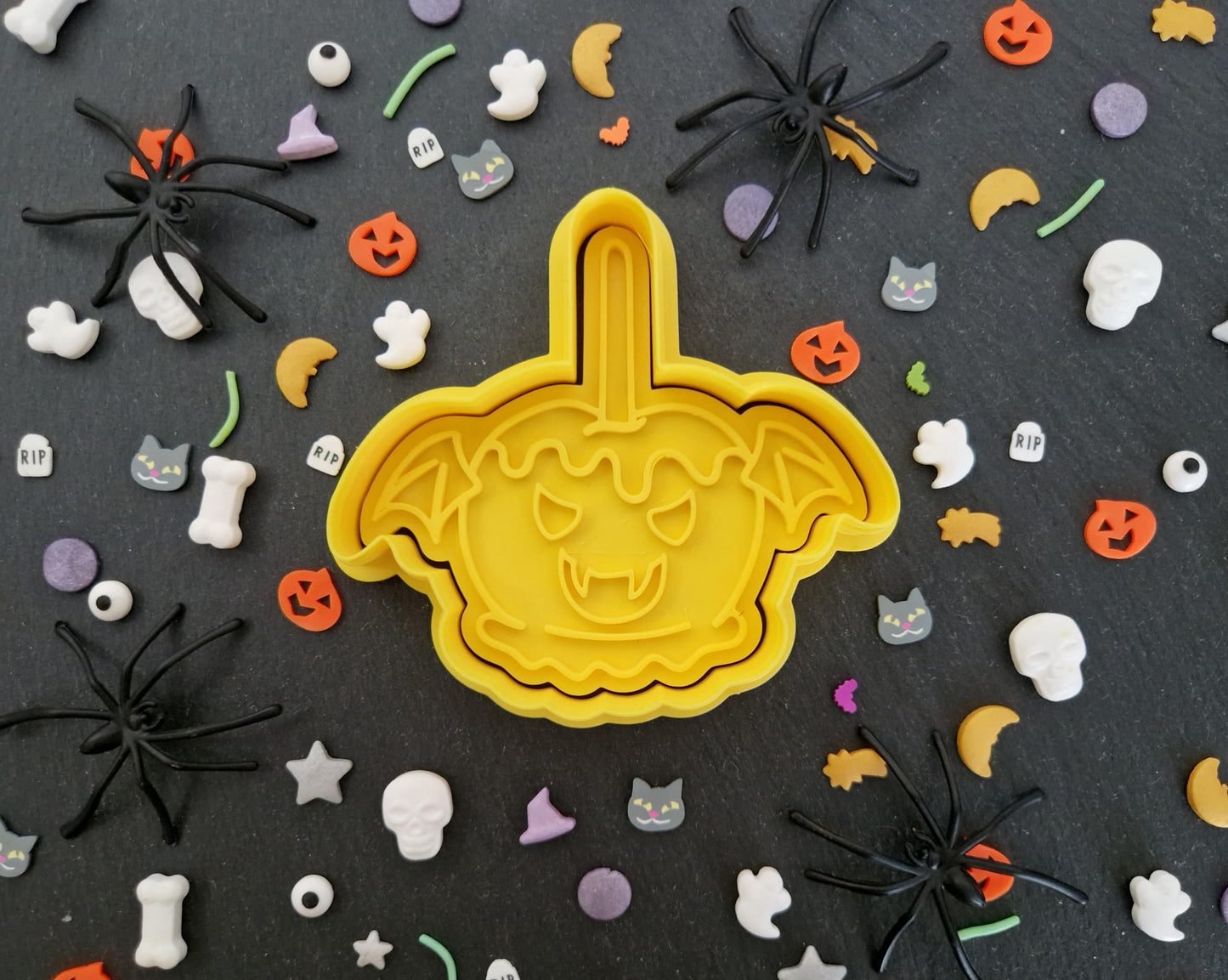 Halloween Candy Apple Bat Cookie Cutter