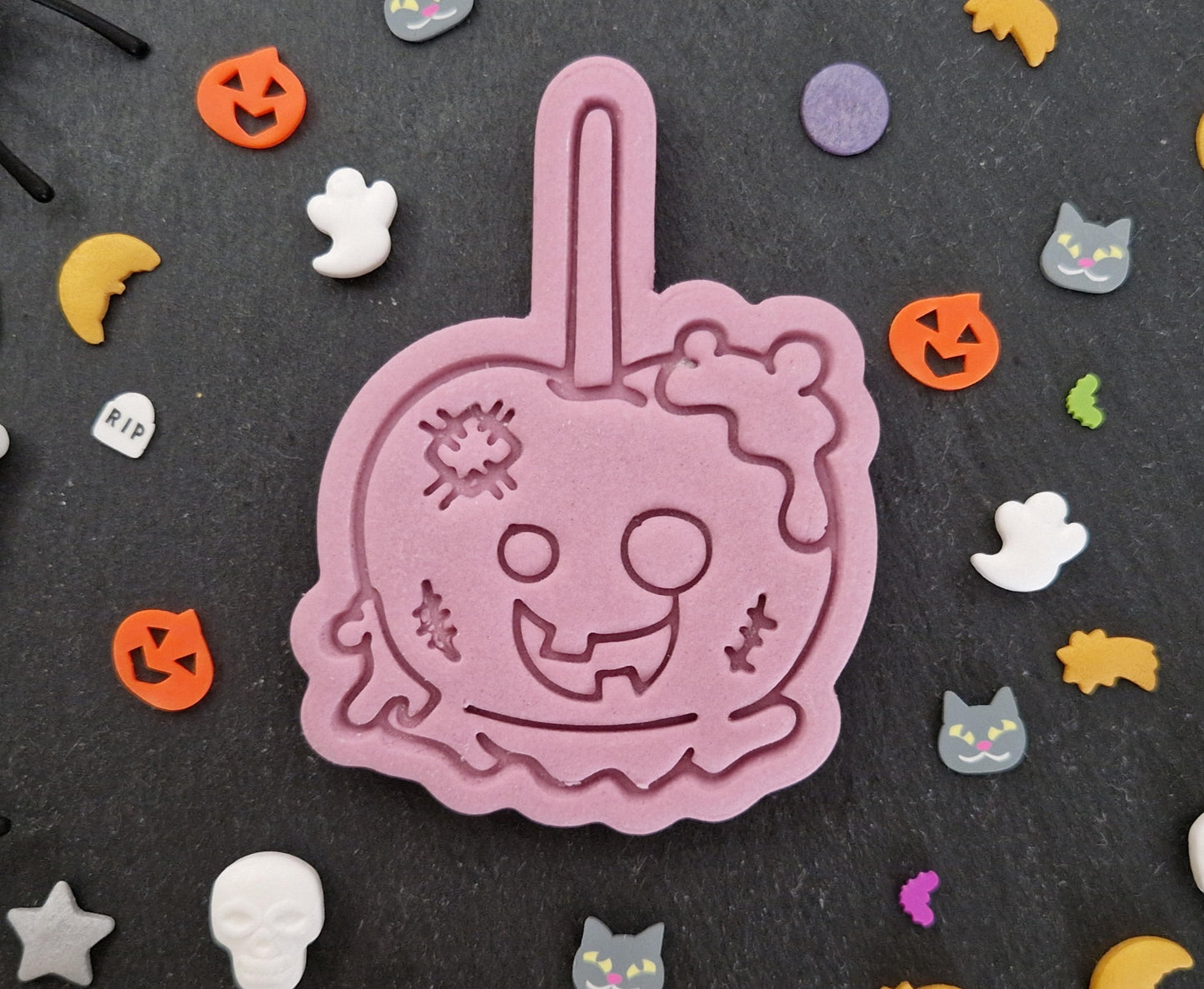 Halloween Candy Apple Zombie Cookie Cutter