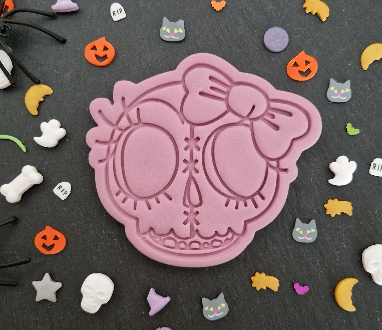 Halloween Lady Skull Cookie Cutter