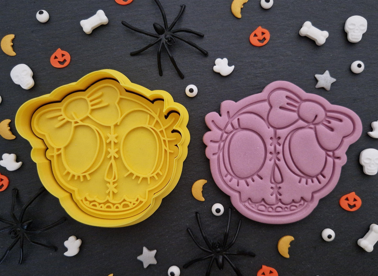 Halloween Lady Skull Cookie Cutter