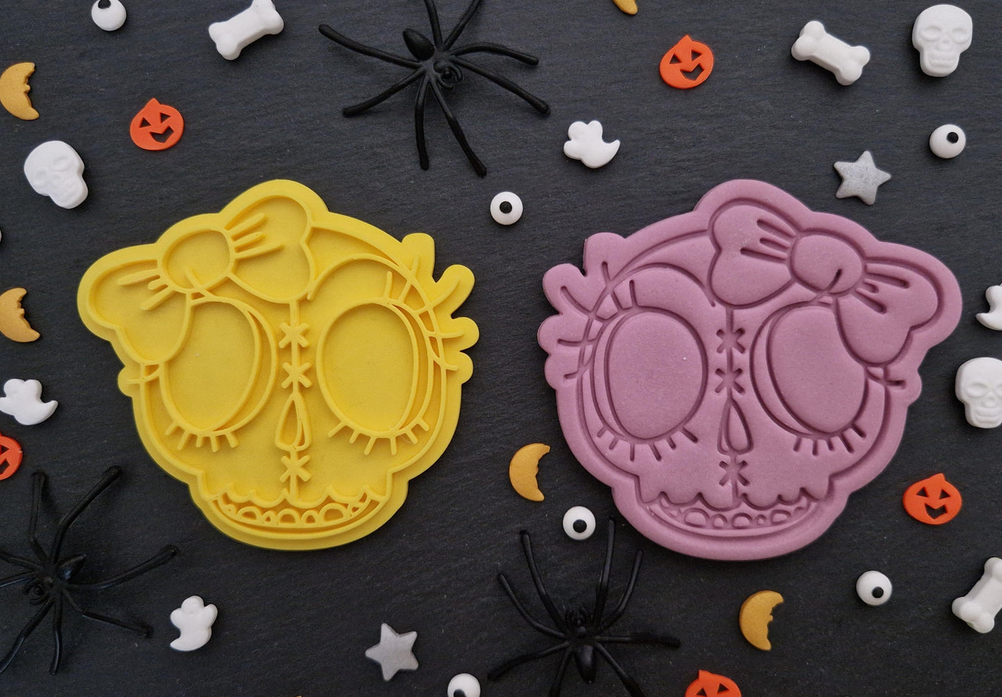 Halloween Lady Skull Cookie Cutter