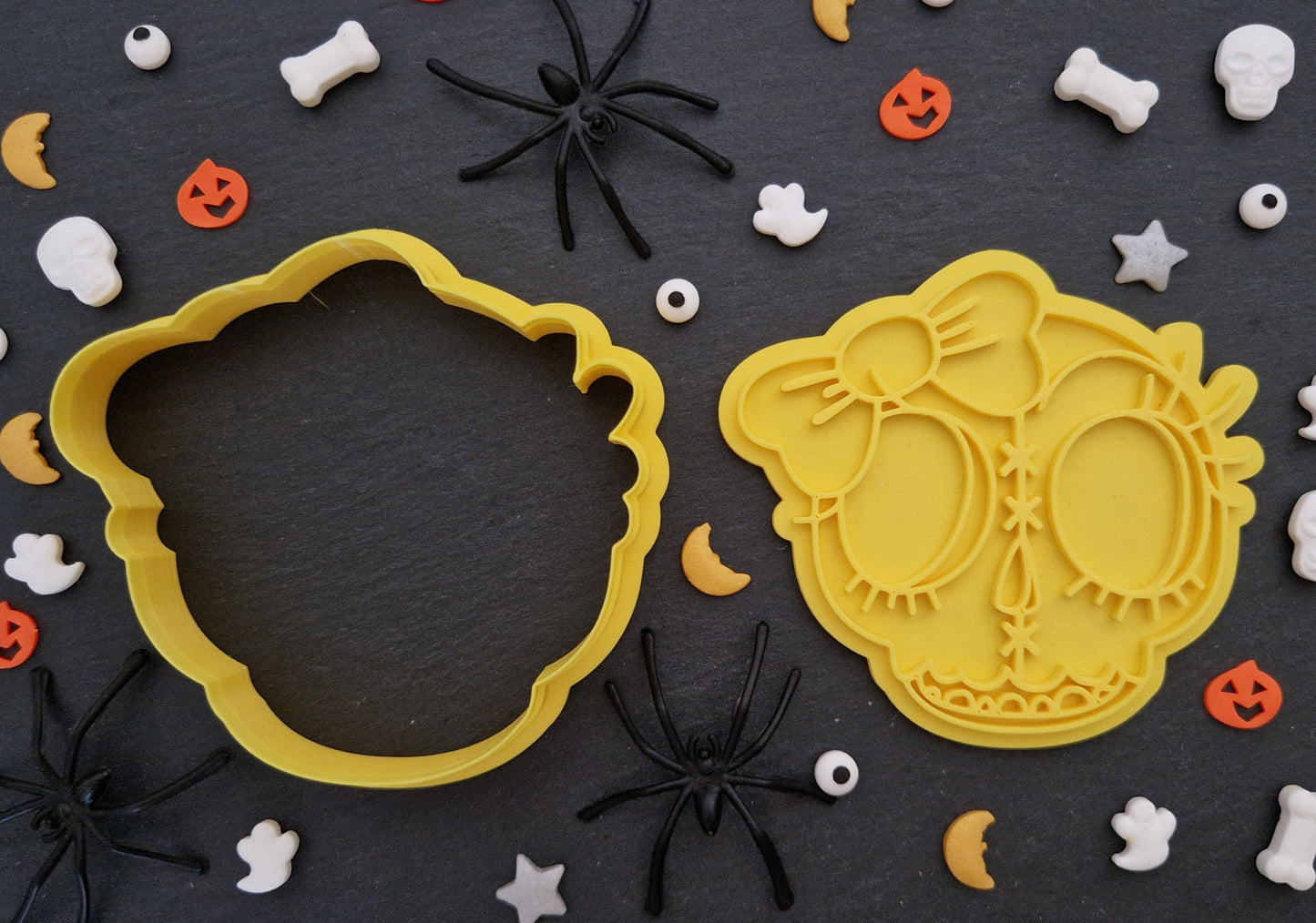 Halloween Lady Skull Cookie Cutter