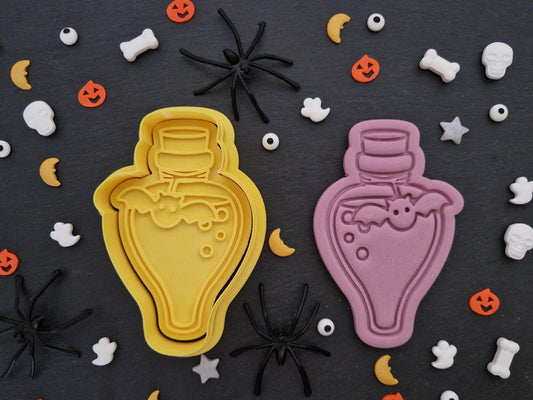 Halloween Bat Poison Portion Bottle Cookie Cutter