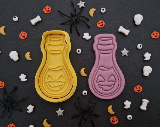 Halloween Pumpkin Potion Bottle Cookie Cutter