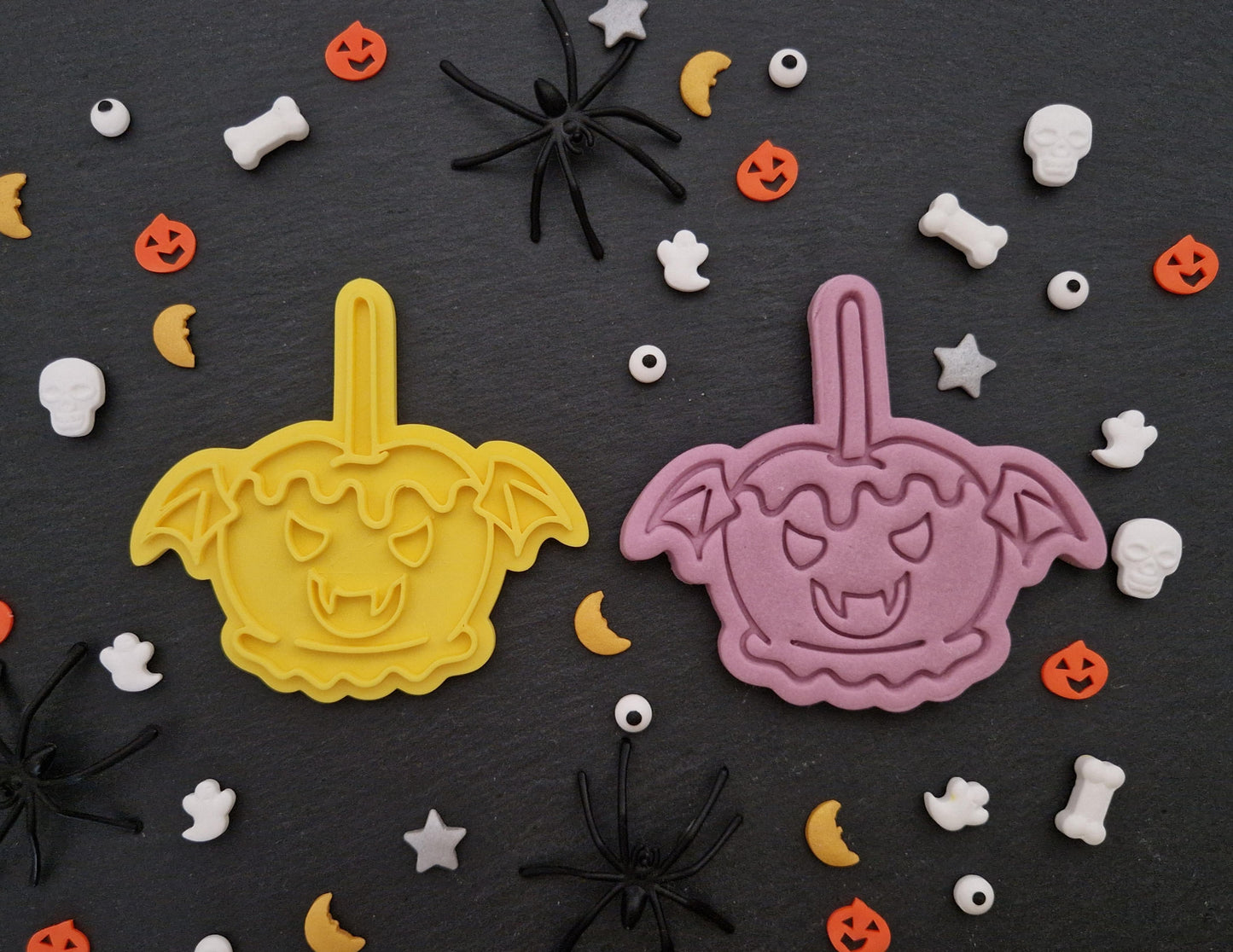 Halloween Candy Apple Bat Cookie Cutter