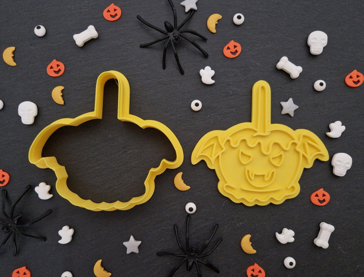 Halloween Candy Apple Bat Cookie Cutter