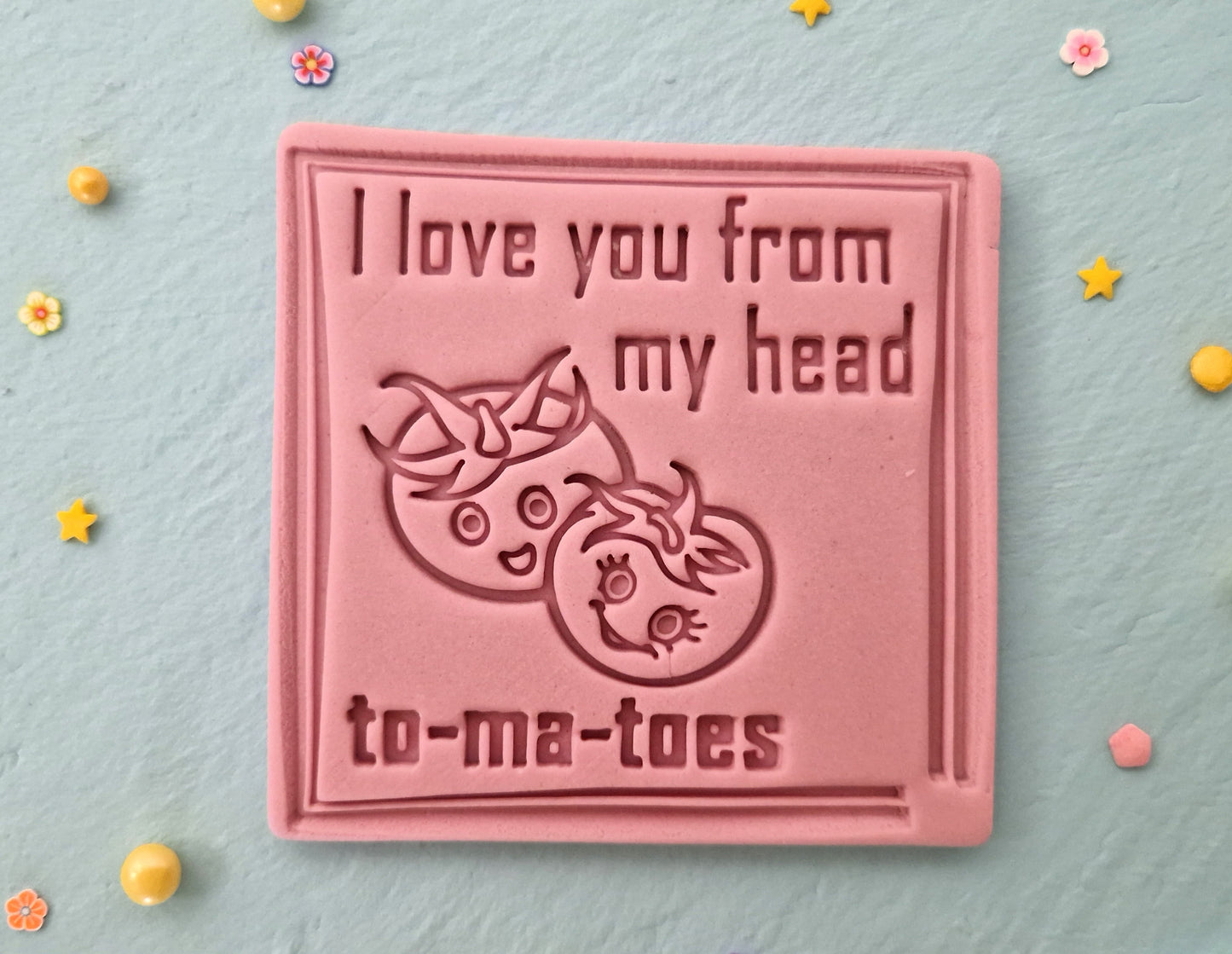 Funny - I Love You From My Head Tomatoes - Cookie Cutter