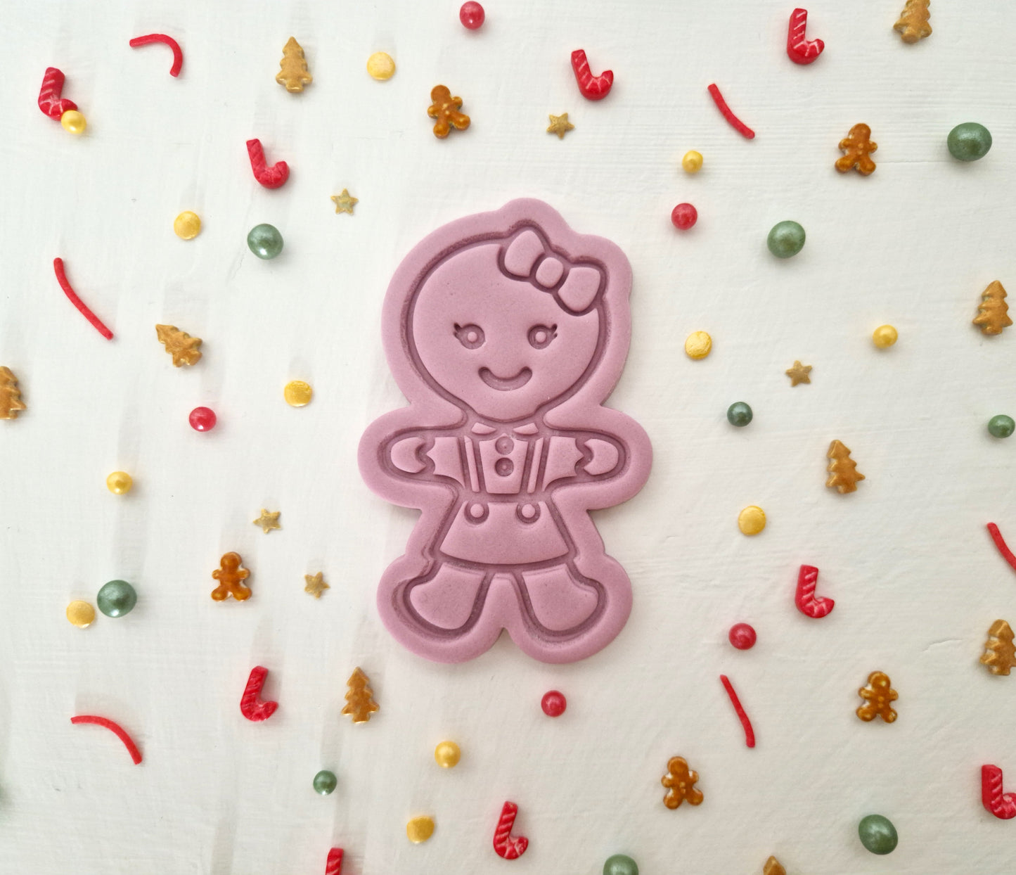 Cute Gingerbread Girl - Christmas Cookie Cutter