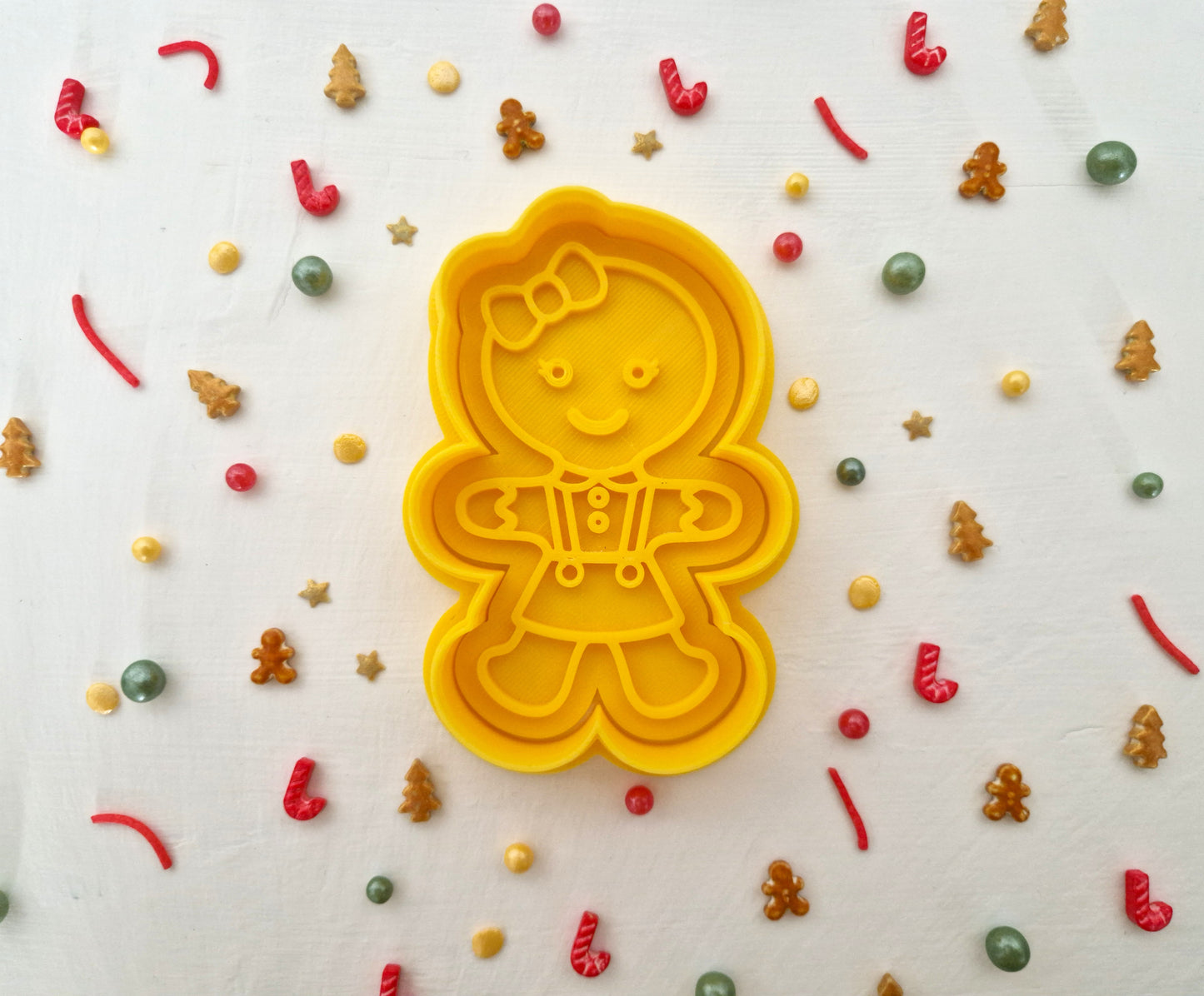 Cute Gingerbread Girl - Christmas Cookie Cutter