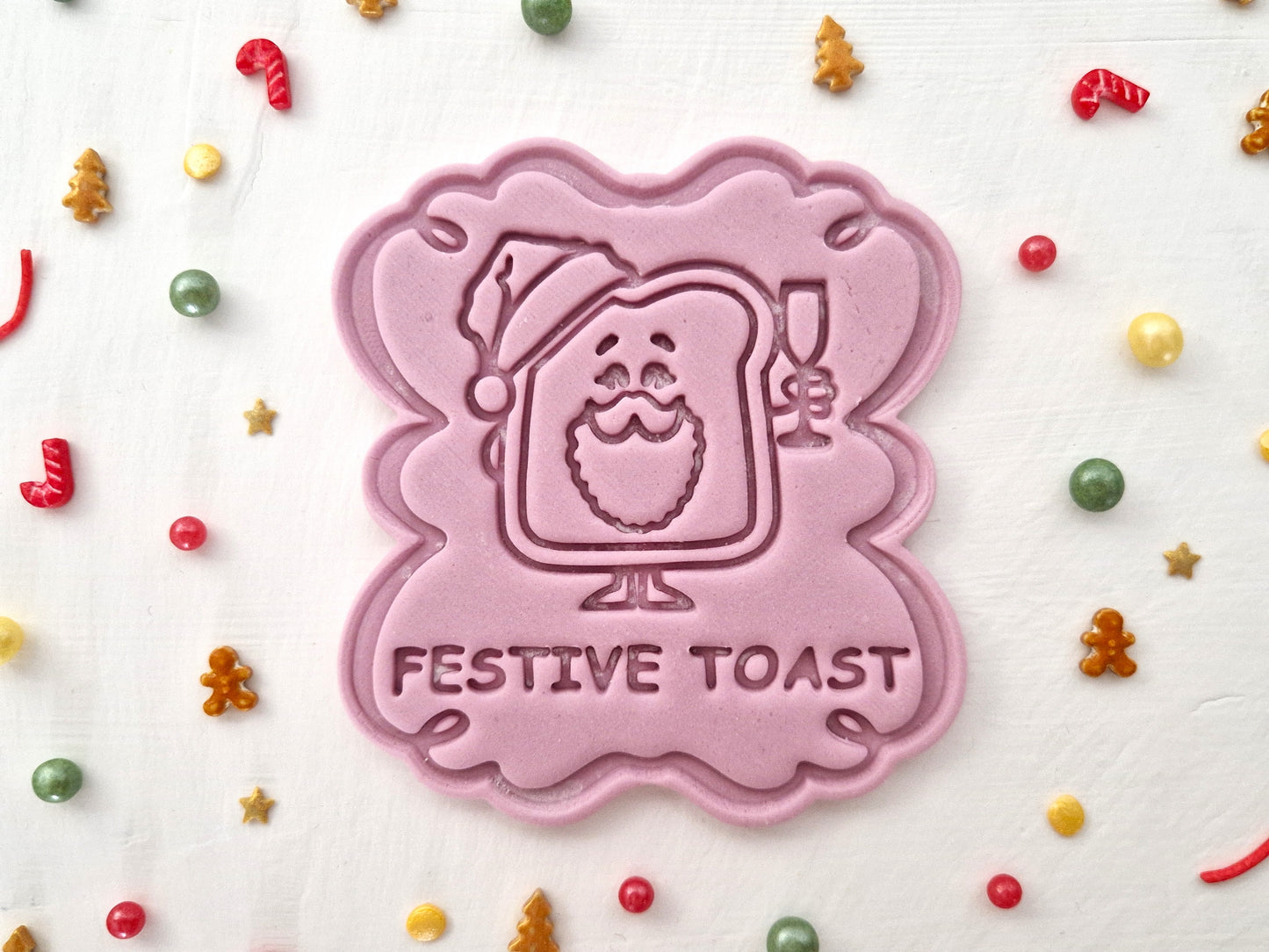 Festive Toast - Christmas Cookie Cutter