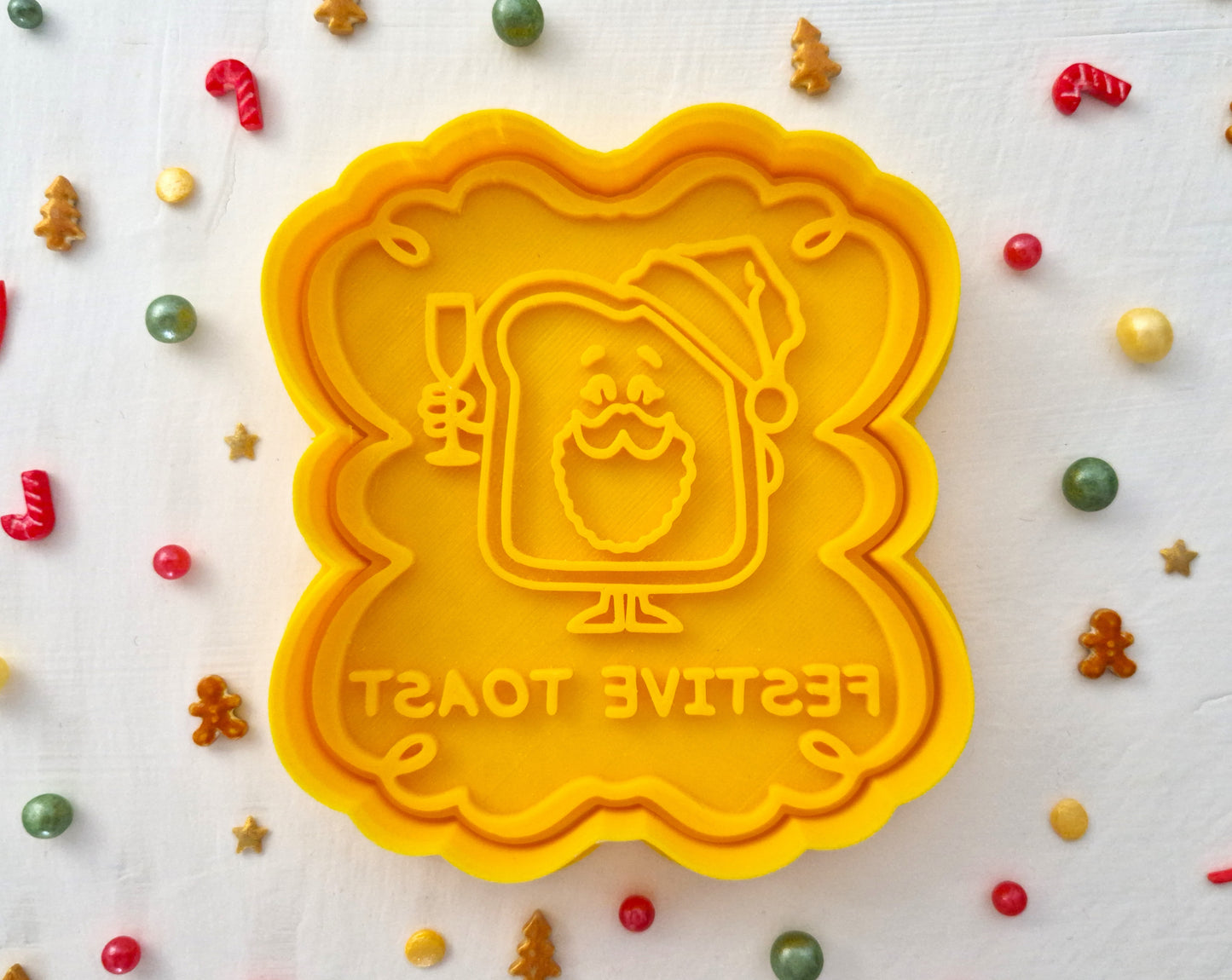 Festive Toast - Christmas Cookie Cutter