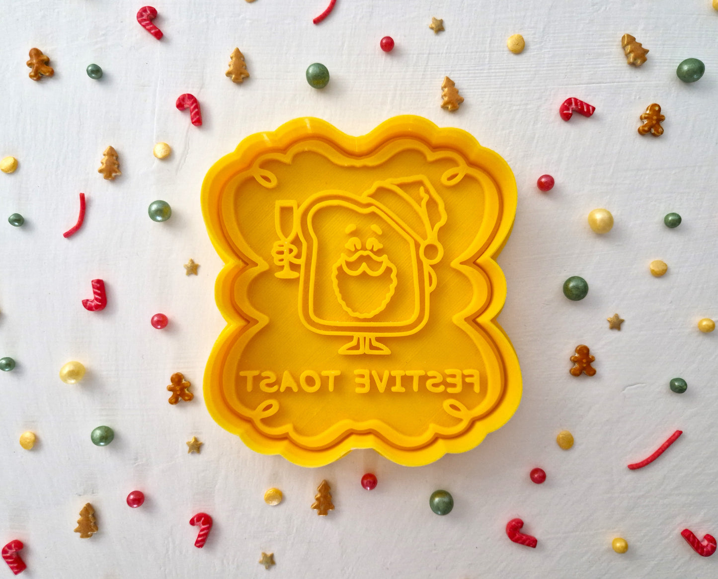 Festive Toast - Christmas Cookie Cutter