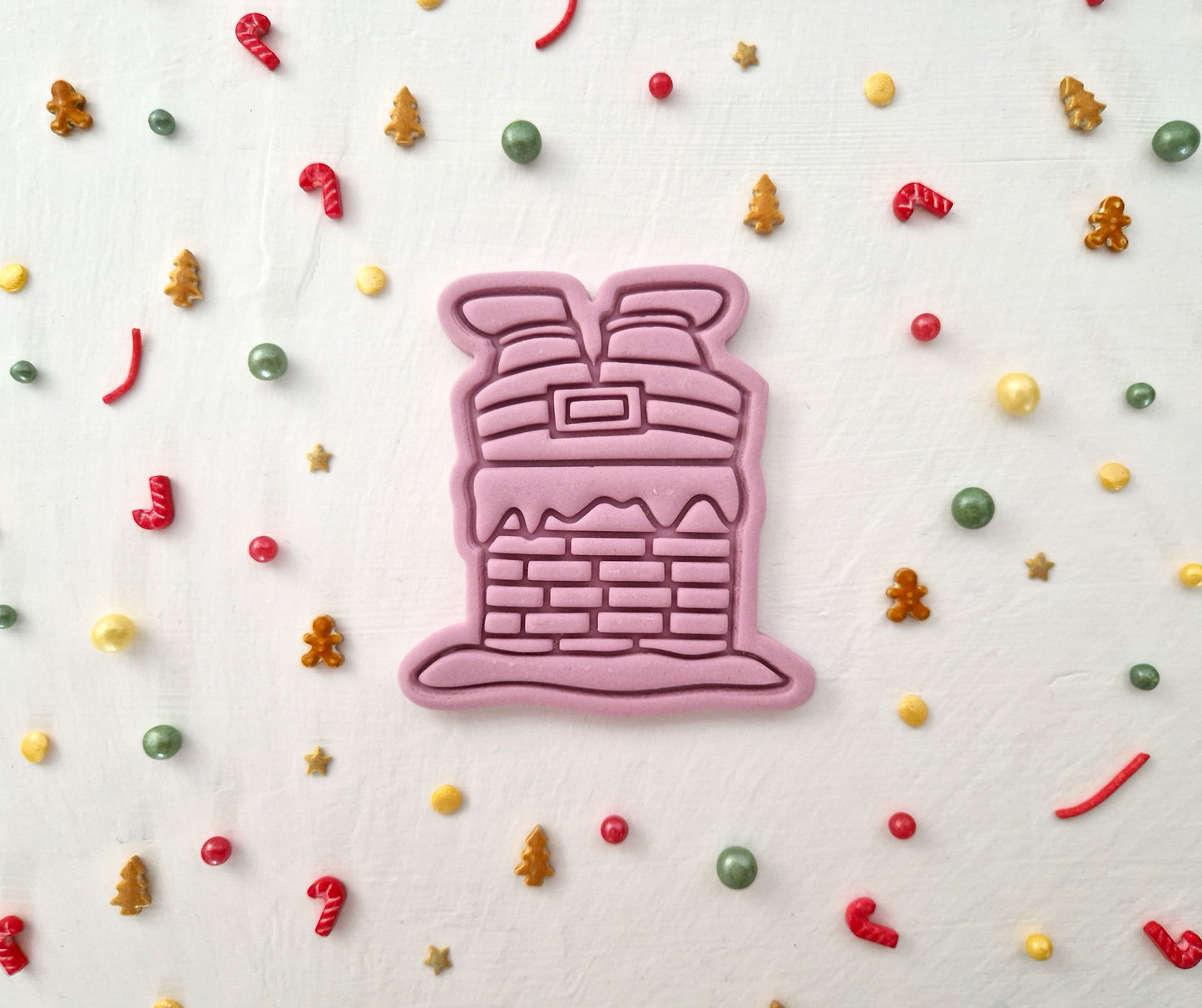 Santa Stuck in Chimney - Christmas Cookie Cutter