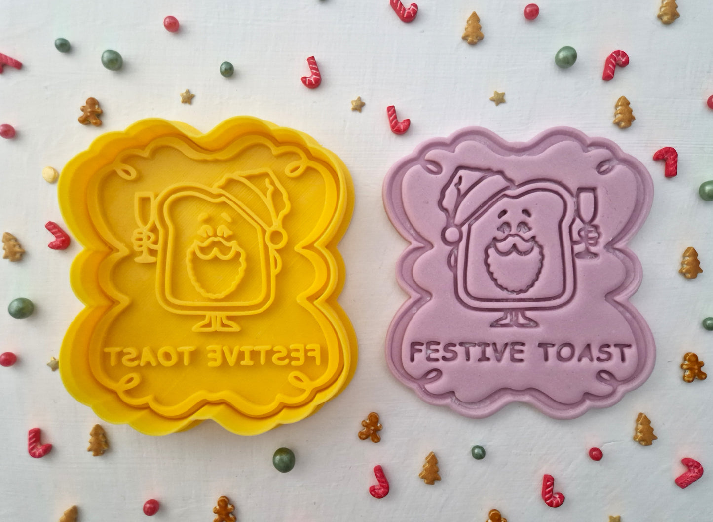 Festive Toast - Christmas Cookie Cutter