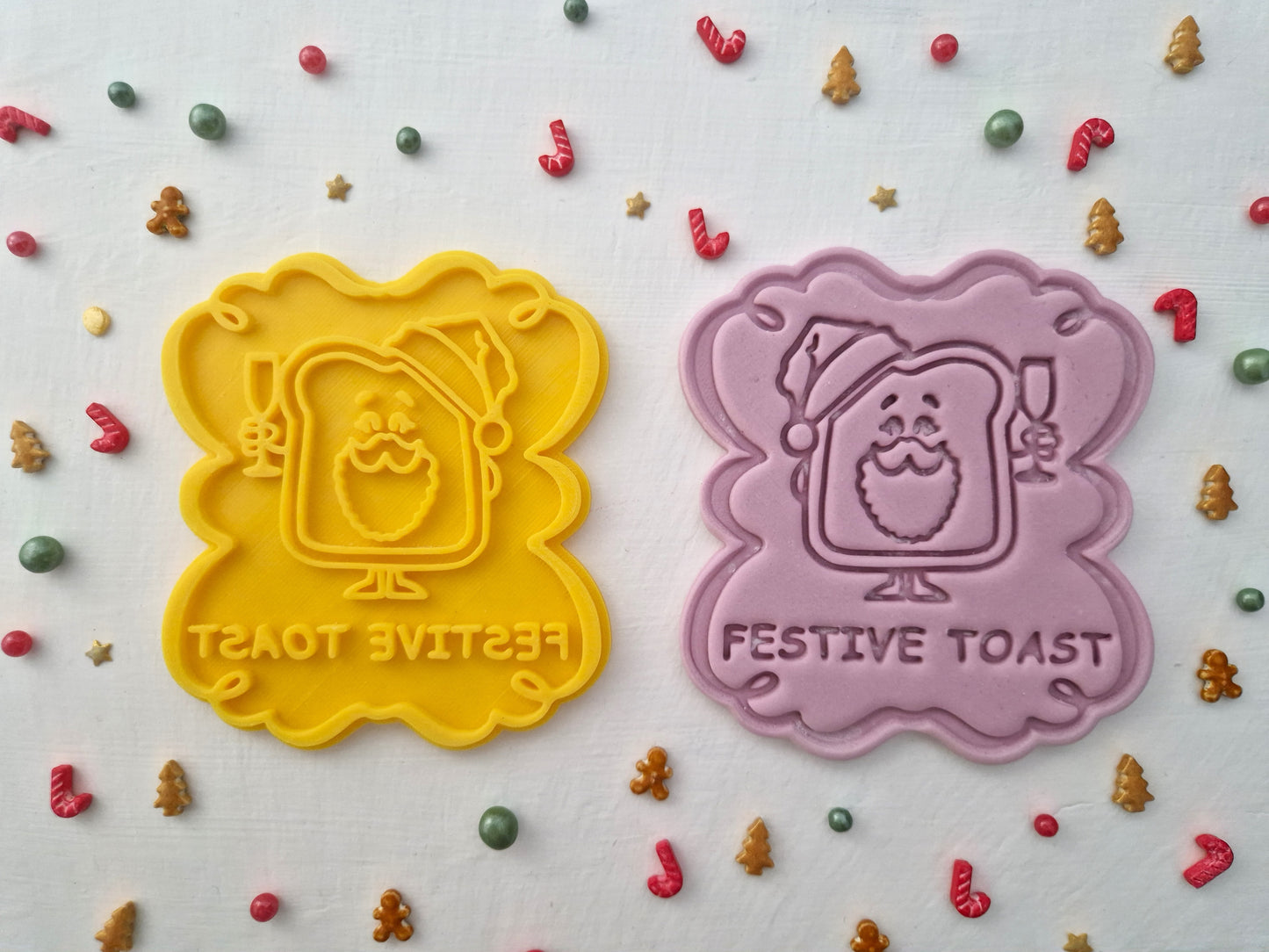 Festive Toast - Christmas Cookie Cutter