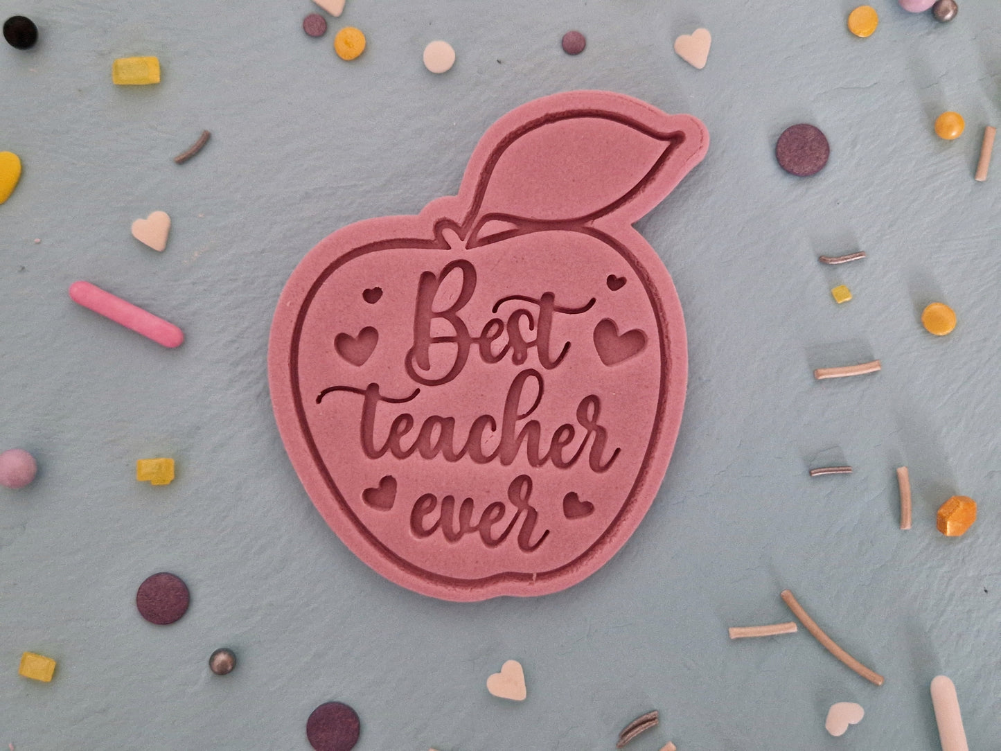 Best Teacher Ever Apple Cookie Cutter