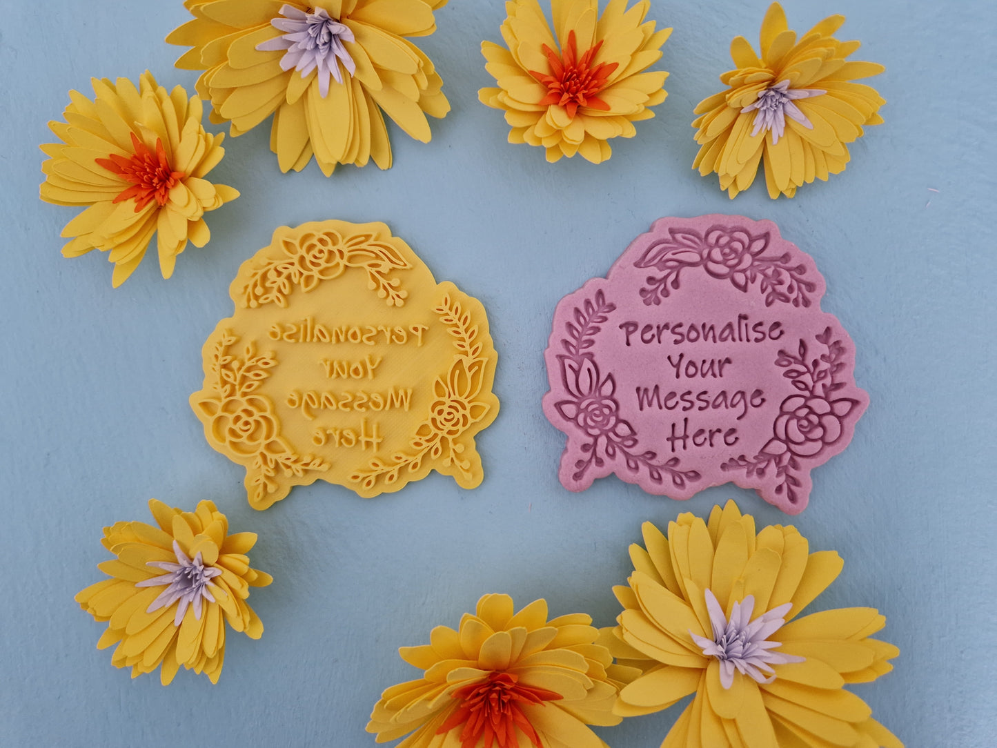 Personalised Flowers Cookie Cutter