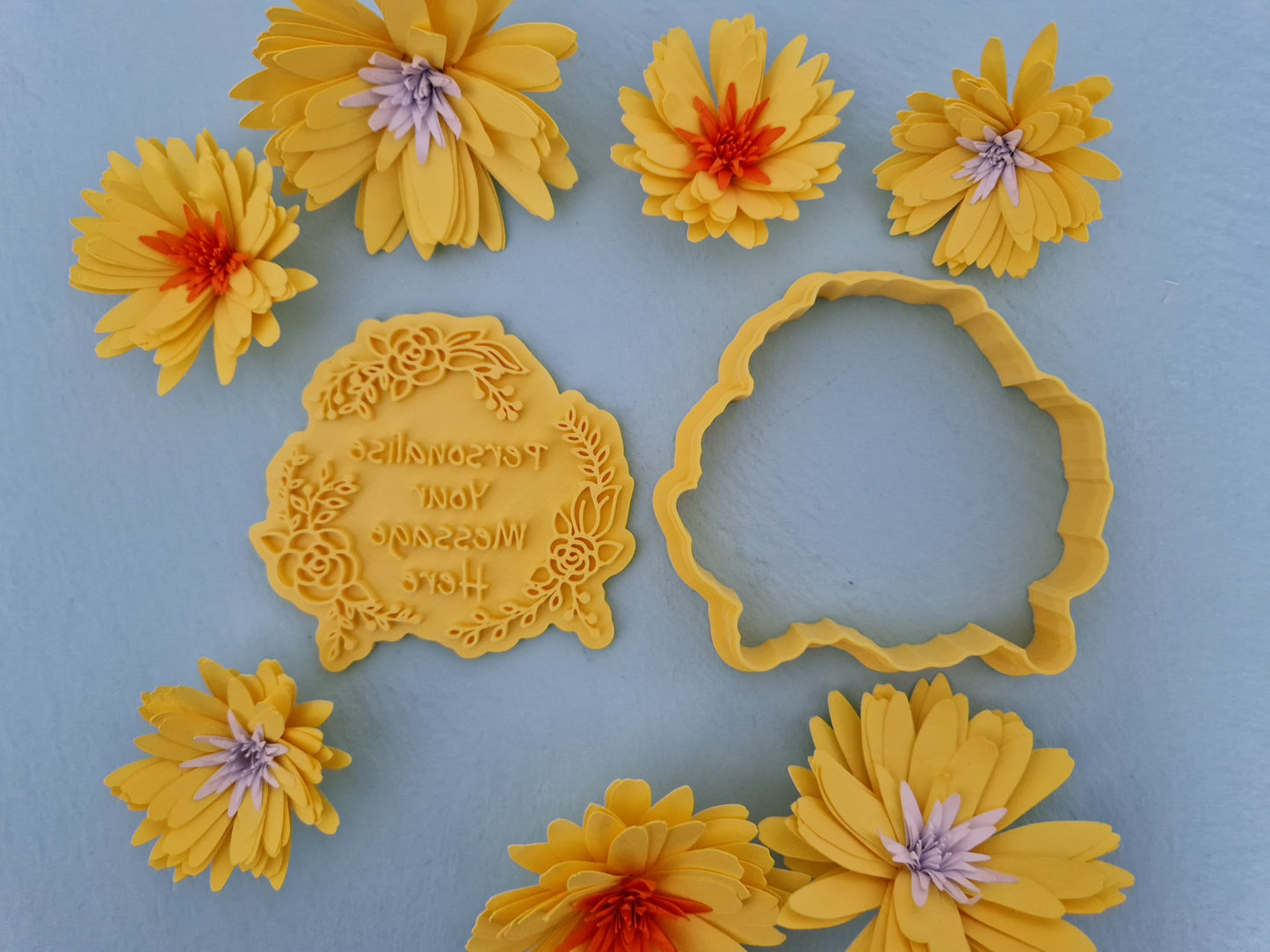 Personalised Flowers Cookie Cutter