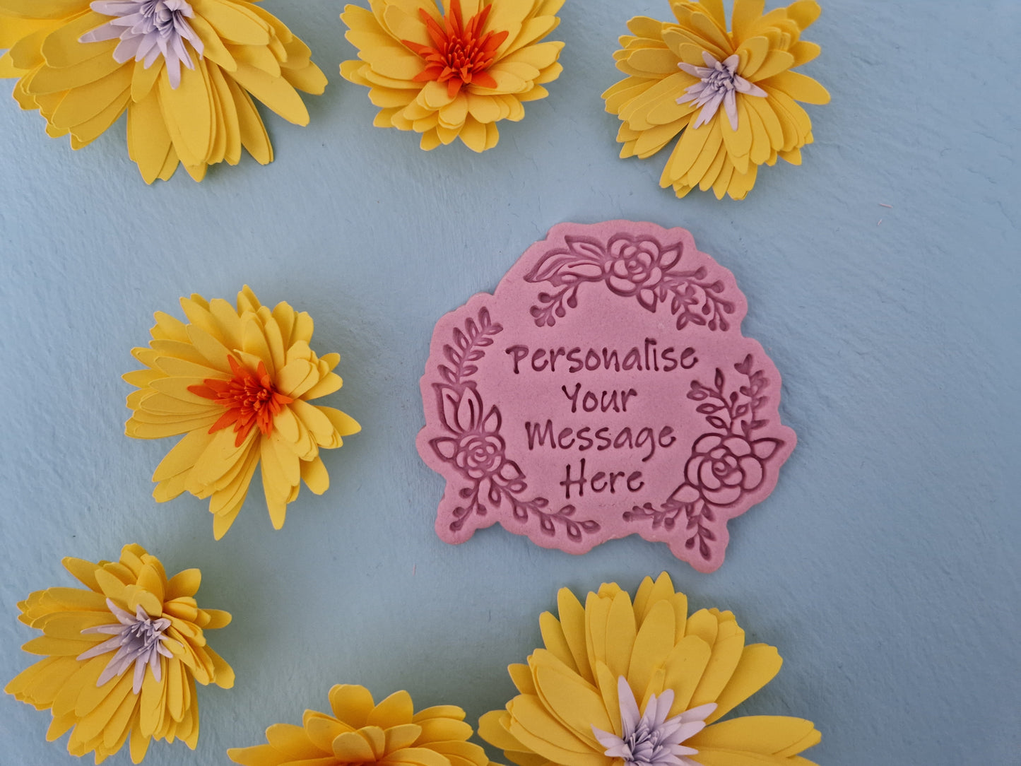 Personalised Flowers Cookie Cutter