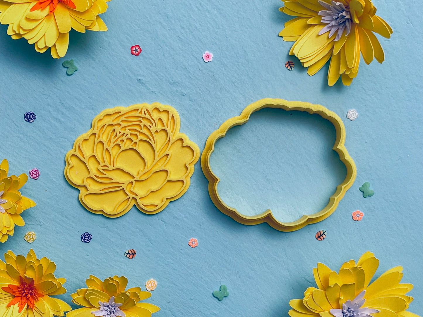 Peony Flower Cookie Cutter