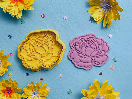 Peony Flower Cookie Cutter