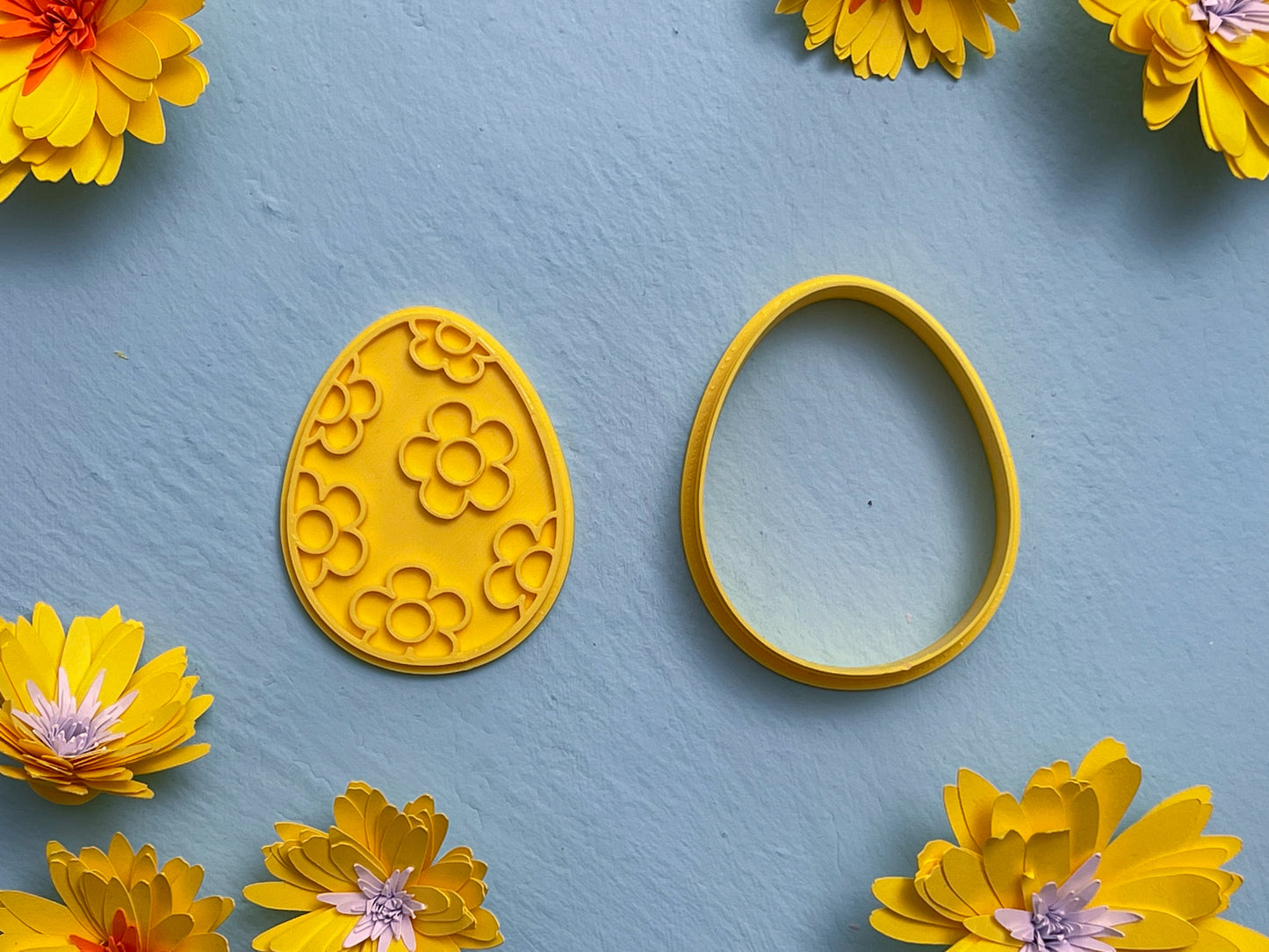 Easter Egg Cookie Cutter - Flowers