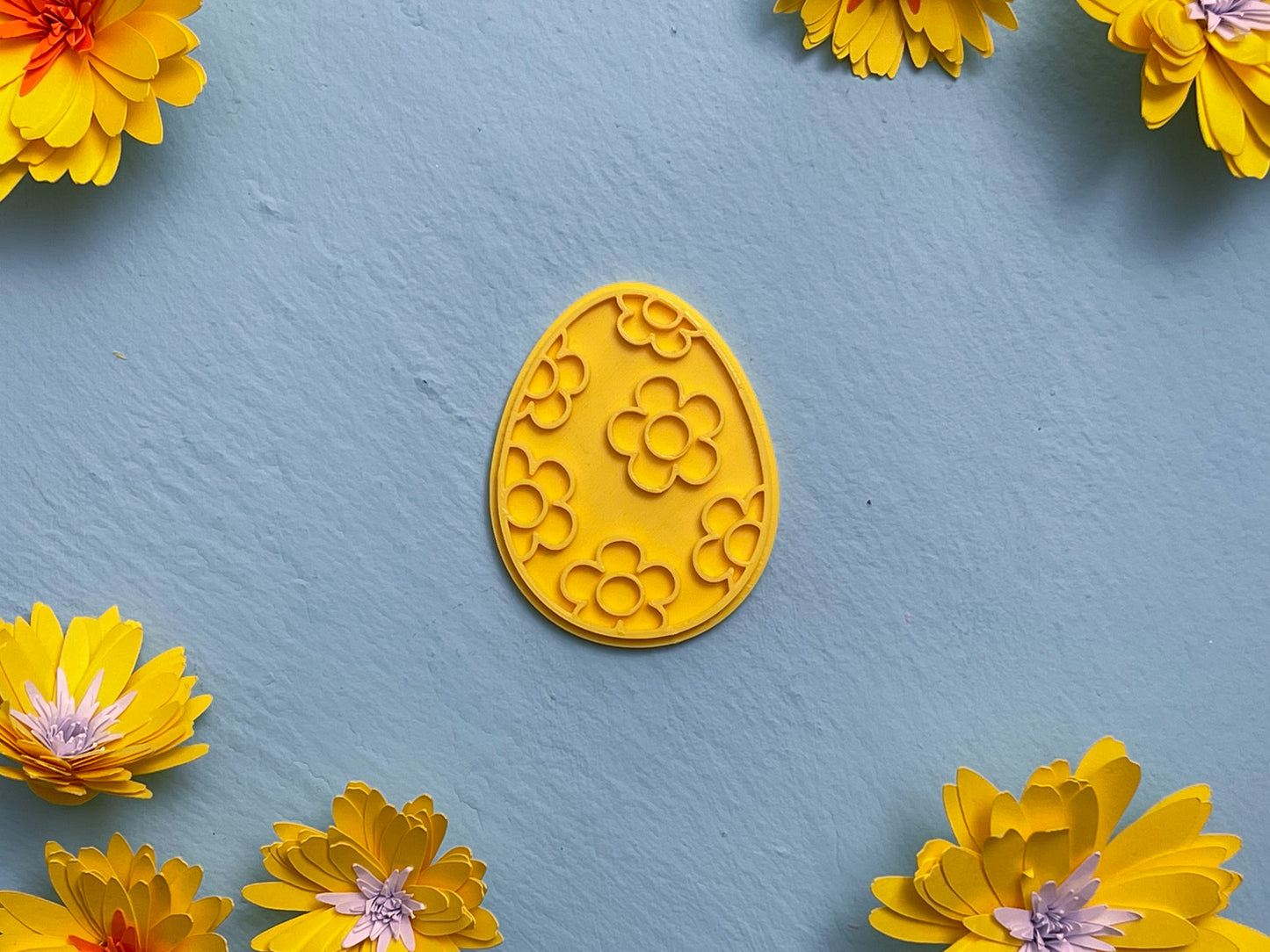 Easter Egg Cookie Cutter - Flowers