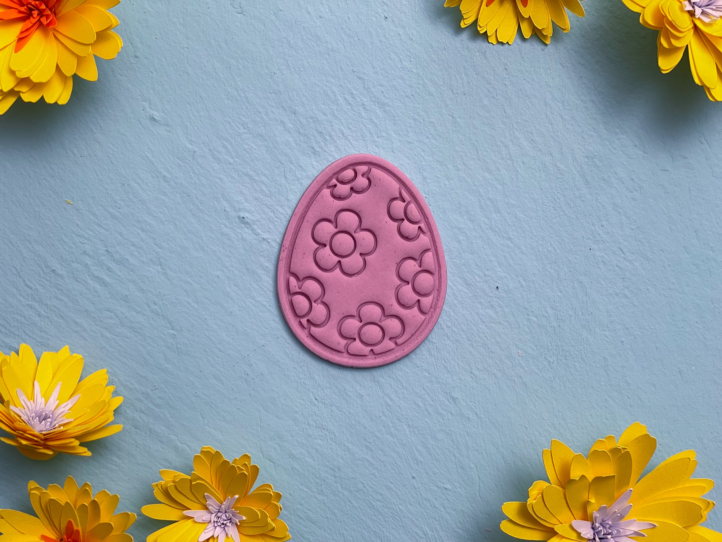 Easter Egg Cookie Cutter - Flowers