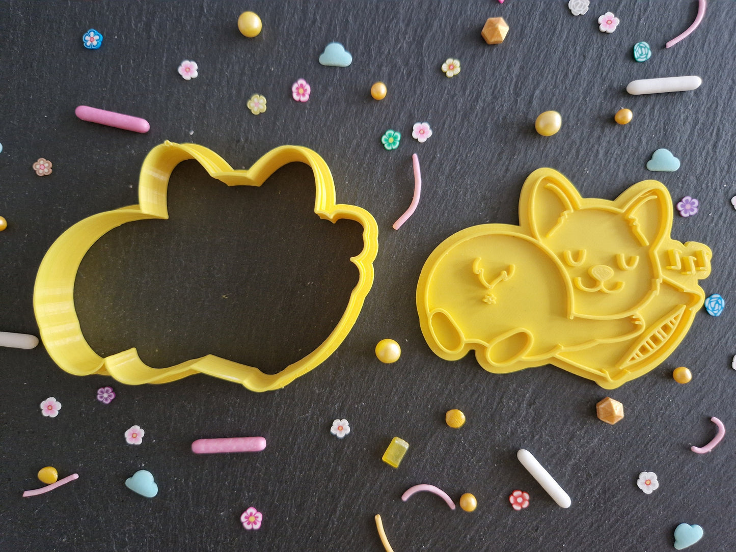 Sleeping Corgi Cookie Cutter