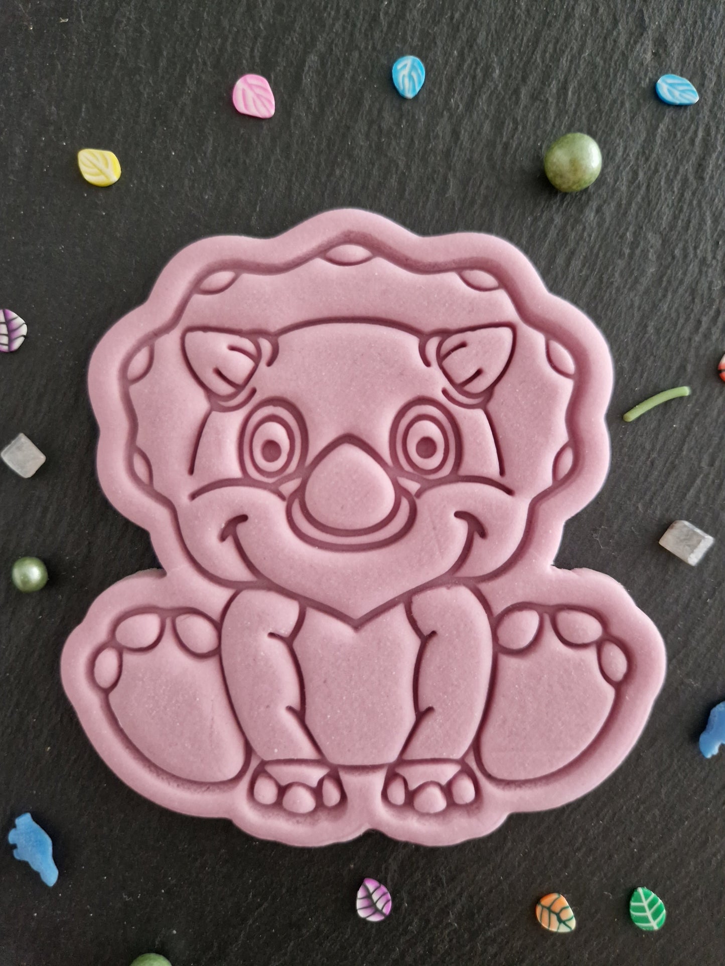 Baby Triceratop Cookie Cutter