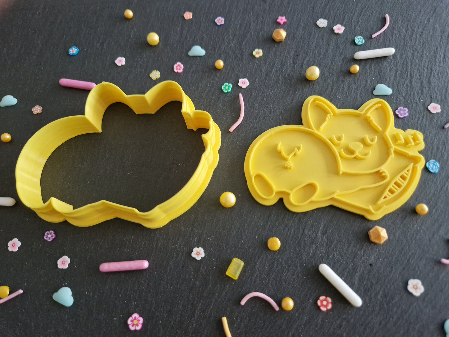 Sleeping Corgi Cookie Cutter